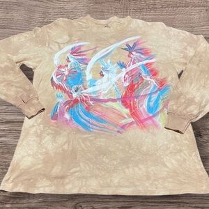 The Mountain Native Tribe Long Sleeve Beige T-Shirt